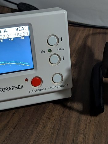 Pre-service reading: -34 seconds per day, 242° amplitude and 2.6ms beat error 