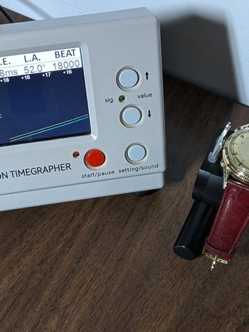 A healthy amplitude and low beat error, I'll begin regulating it in positions 24 hours from now. 