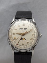 1950's Helbros Triple Calendar Watch with Moon Phase