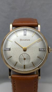 1956 Bulova Diamond Dial President