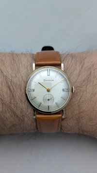 1956 Bulova Diamond Dial President