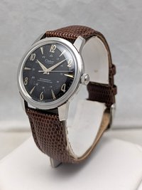 1960s Clebar 24 Hour Black Dial Watch