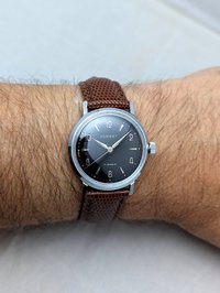 1965 Dorset Watch with Black Dial