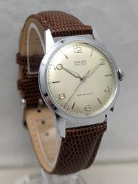 1960's Gruen Stainless Steel Watch