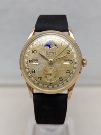 1948 Banner Datofix Triple Calendar Watch with Moon Phase