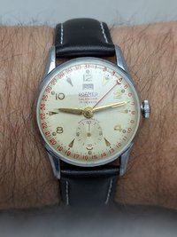 1952 Roamer Pointer Calendar Watch