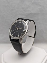 1960s Clebar 24 Hour Black Dial Watch