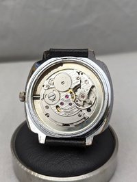 Vintage 1975 Caravelle Blue TV Dial Watch