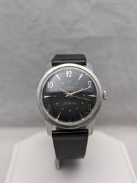 1960s Clebar 24 Hour Black Dial Watch
