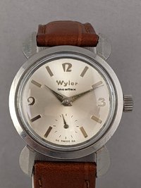 Vintage 1960s Wyler Watch with Crab Claw Lugs