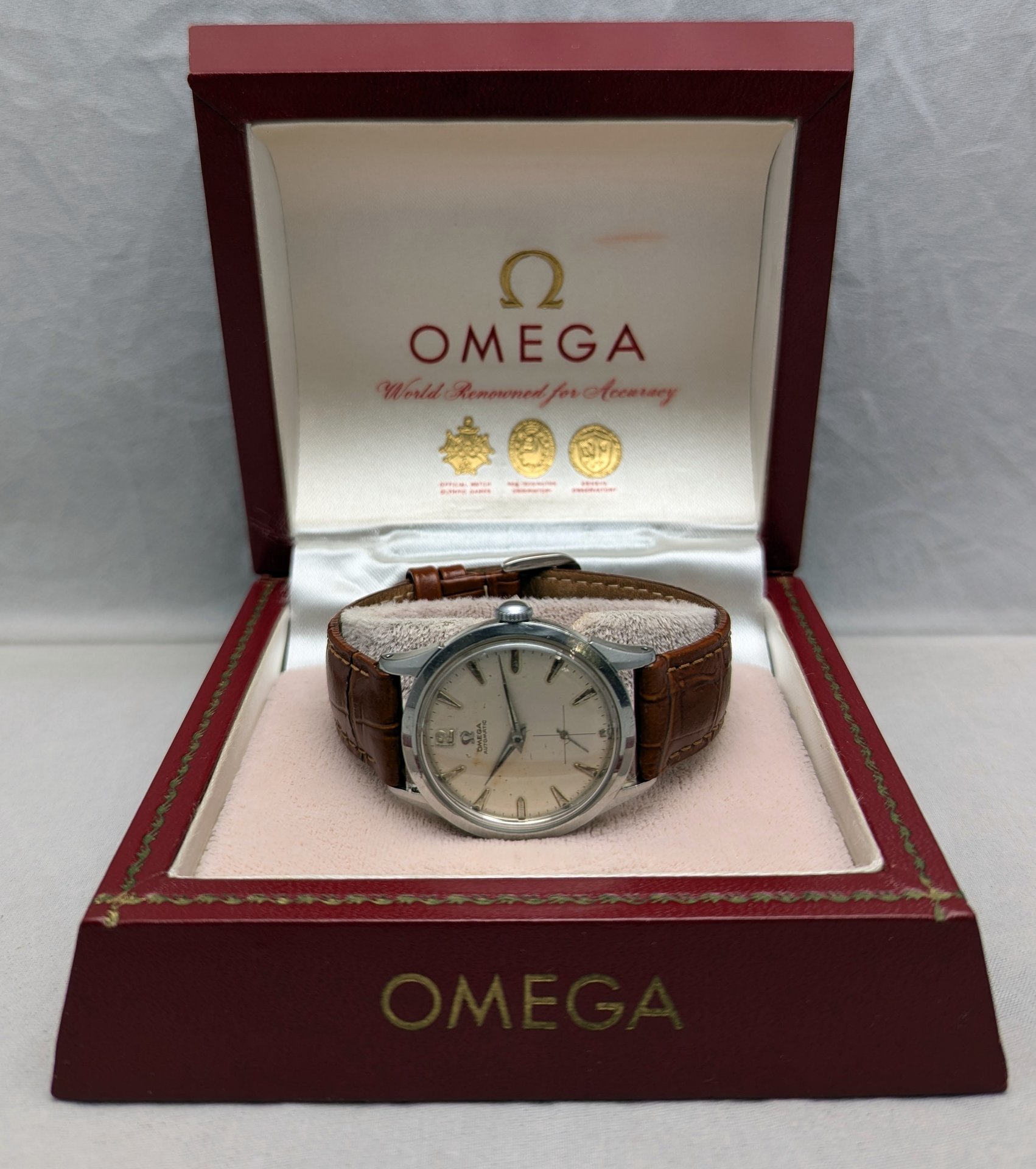 1958 Omega Automatic Watch with Original Box and Papers