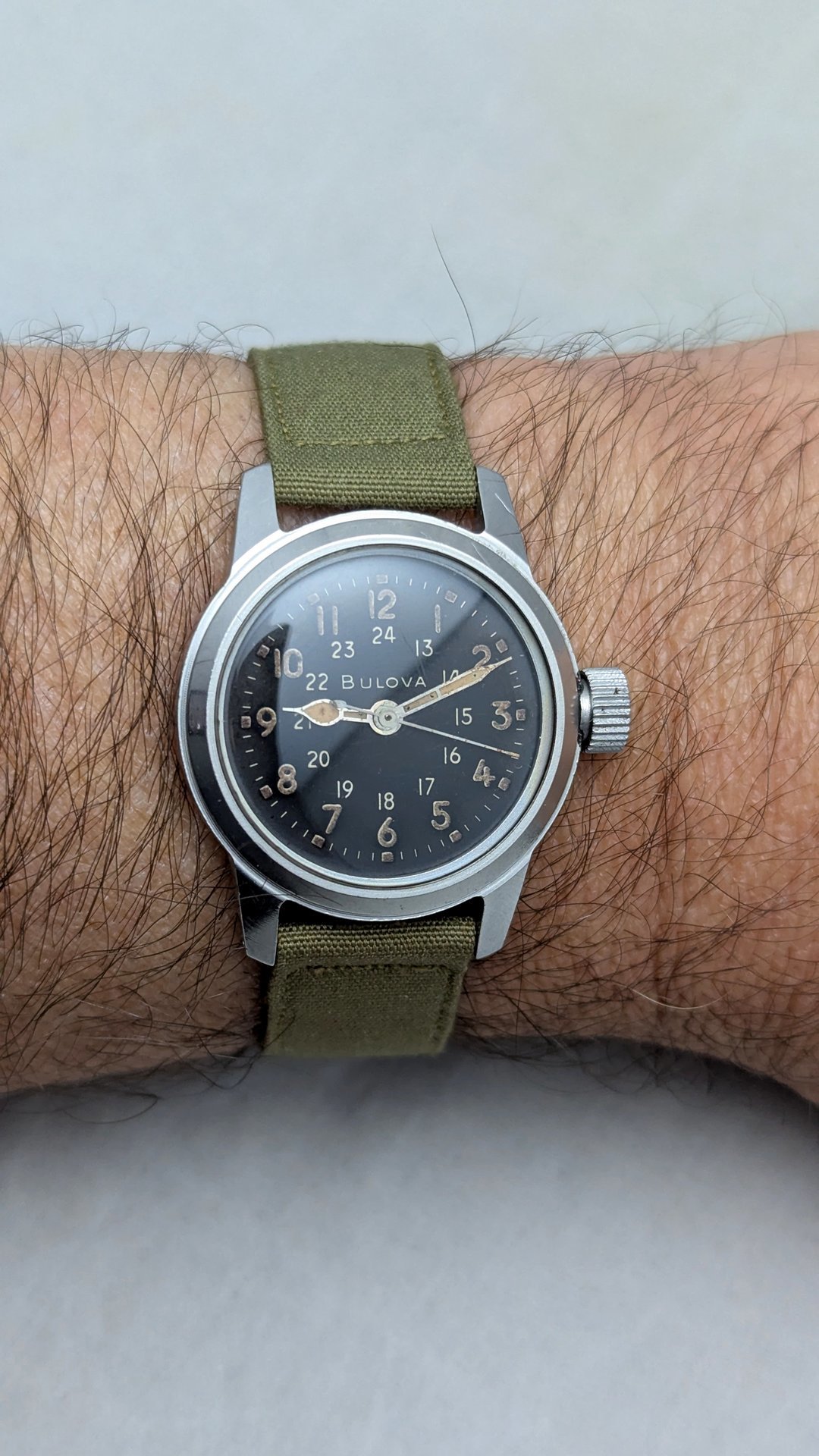 1961 Bulova Military Issue 3818A Hacking Watch
