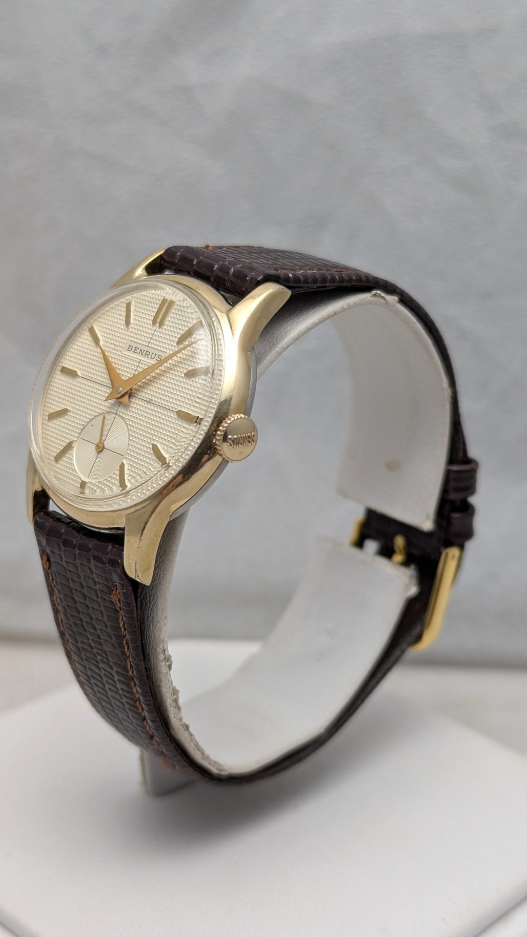 1960's Benrus Waffle Dial Watch