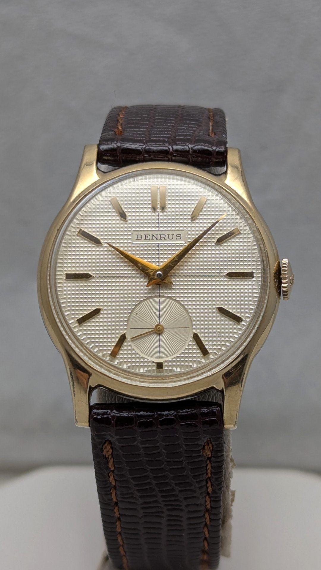 1960's Benrus Waffle Dial Watch