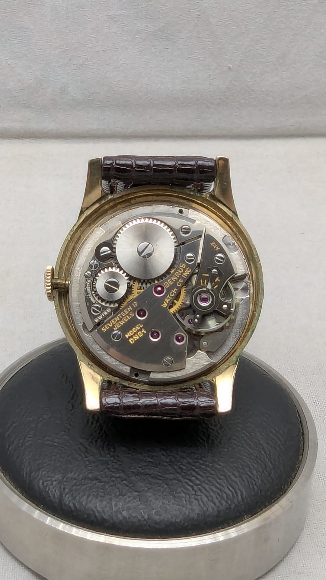 1960's Benrus Waffle Dial Watch
