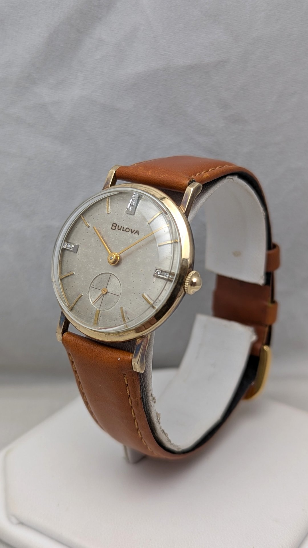 1956 Bulova Diamond Dial President