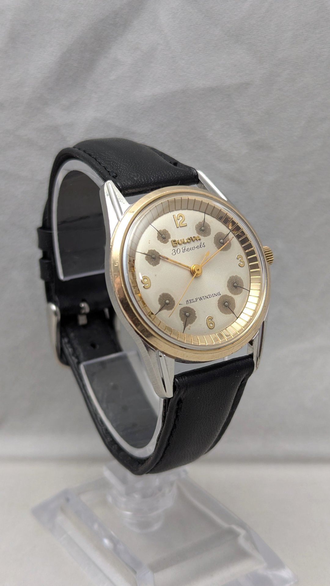 1960 Bulova 30 Jewel Poppy Automatic Watch