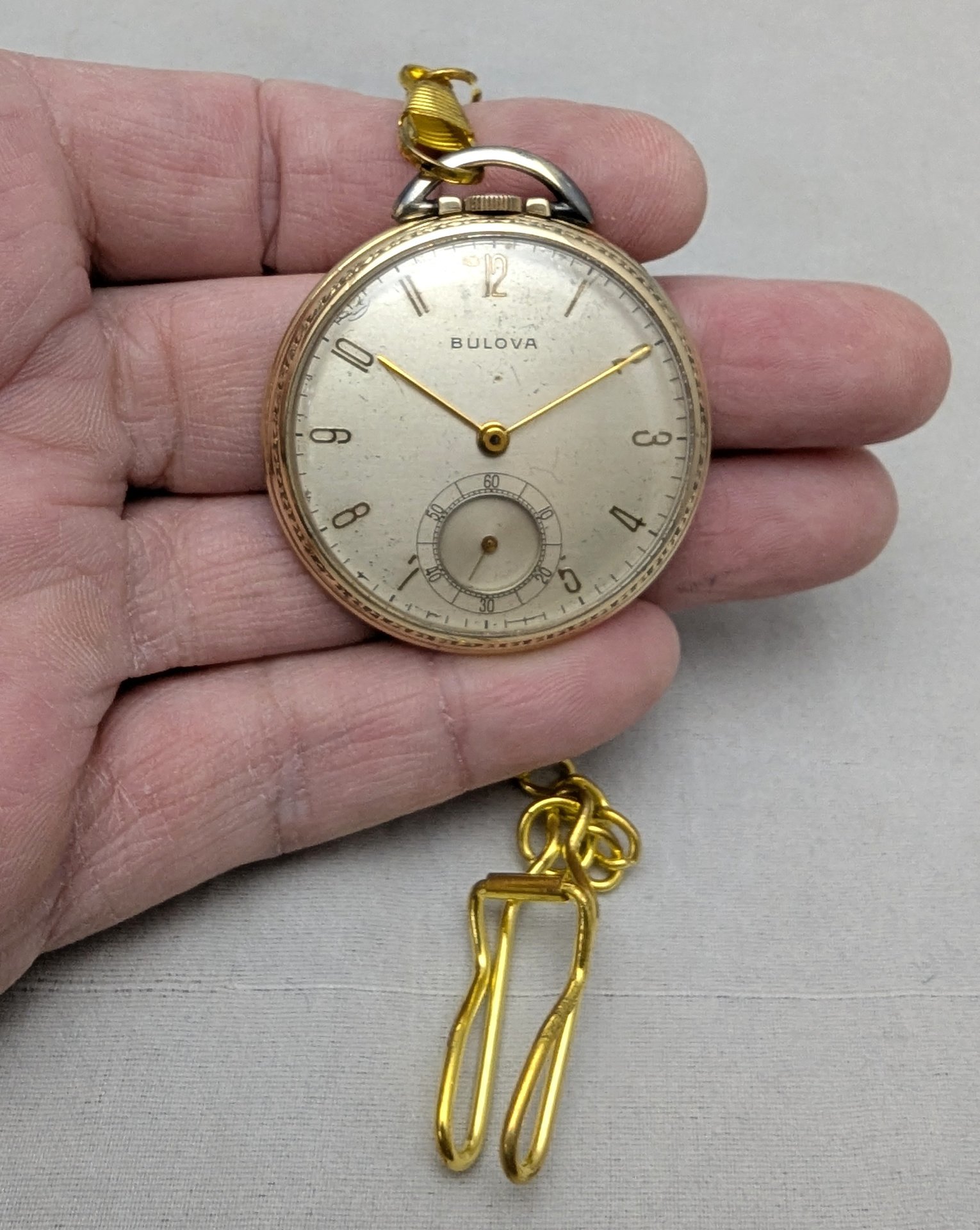1945 Bulova "Buckingham" Pocket Watch