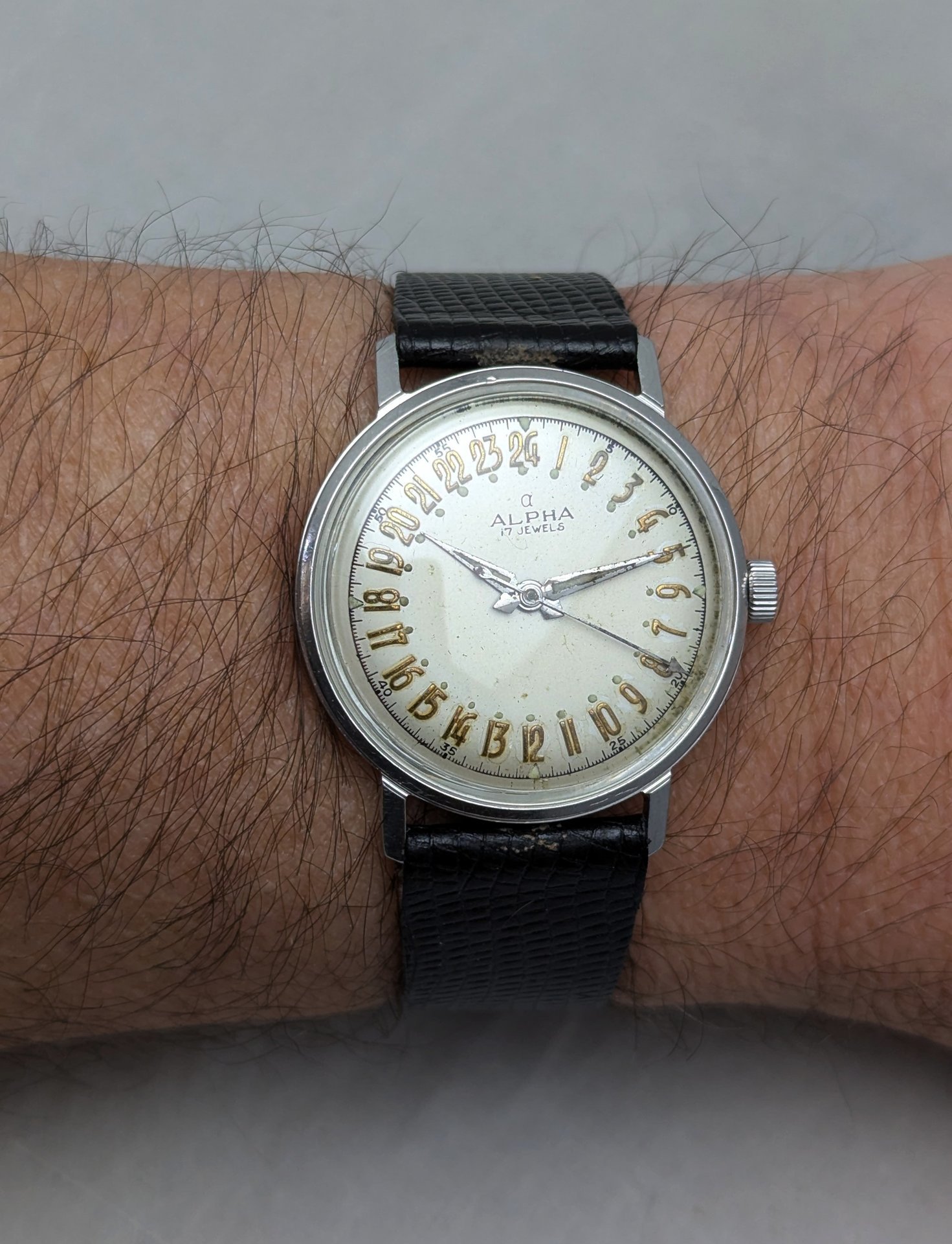 1960s Alpha Twenty-Four Hour Watch