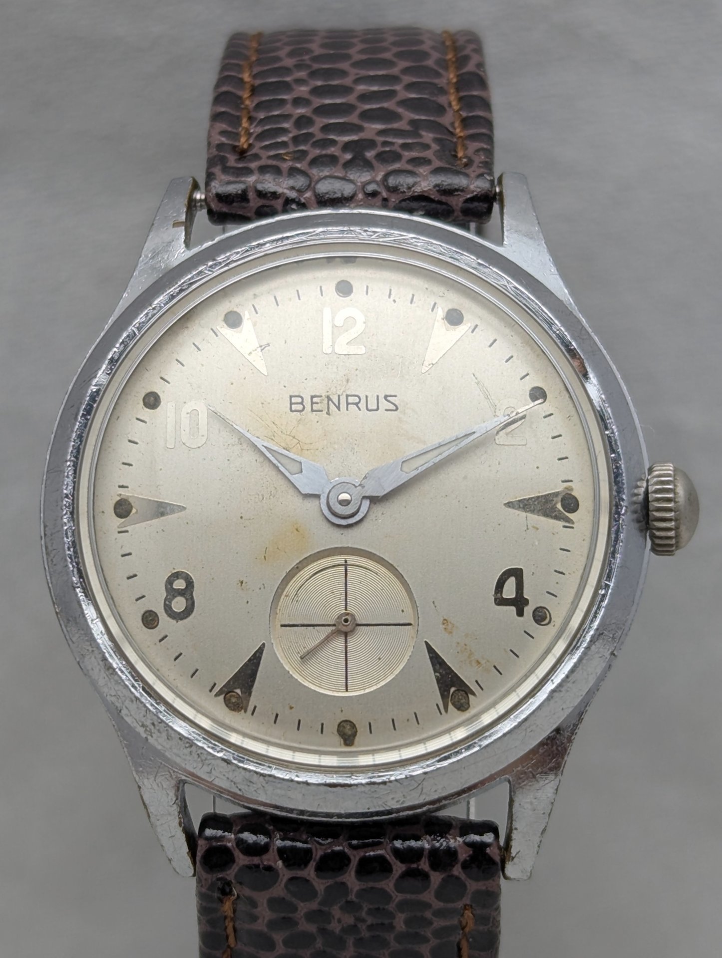 1960s Benrus Steel Watch
