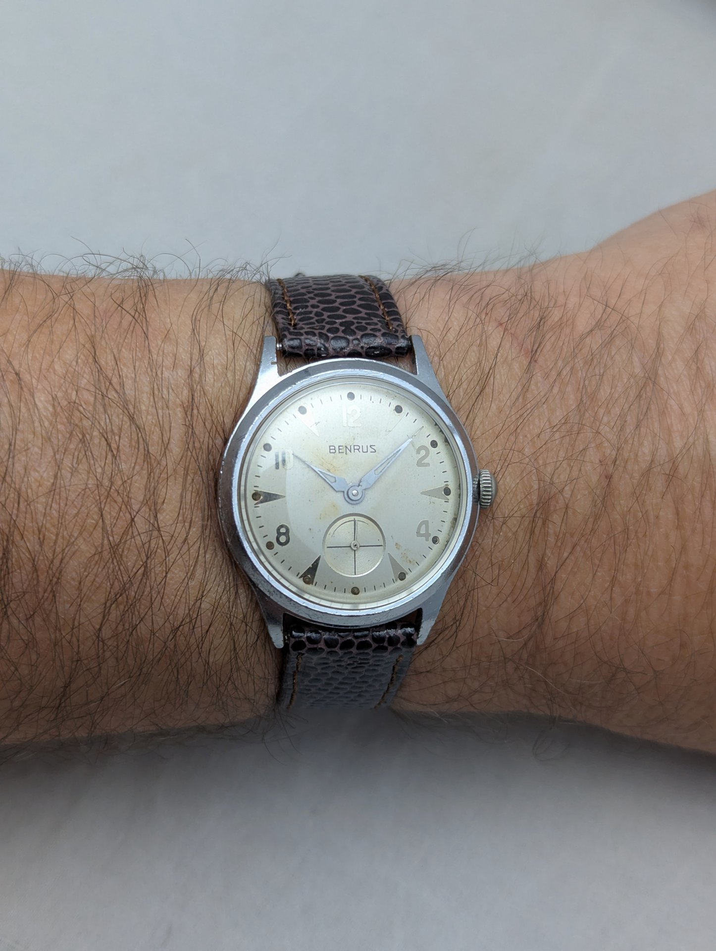 1960s Benrus Steel Watch