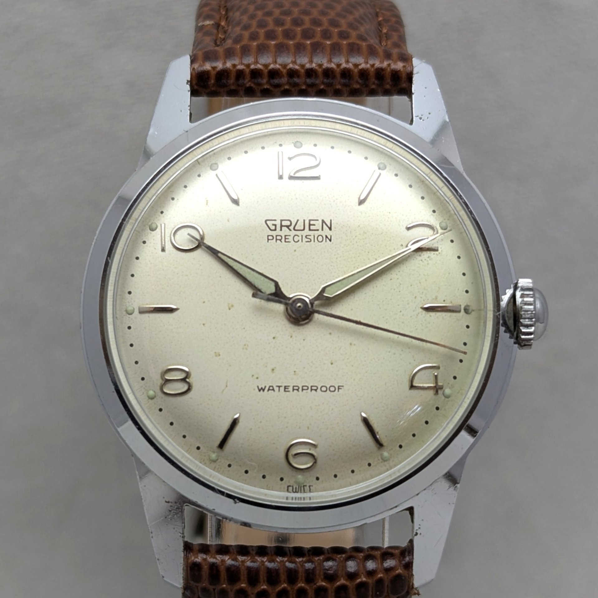 1960's Gruen Stainless Steel Watch