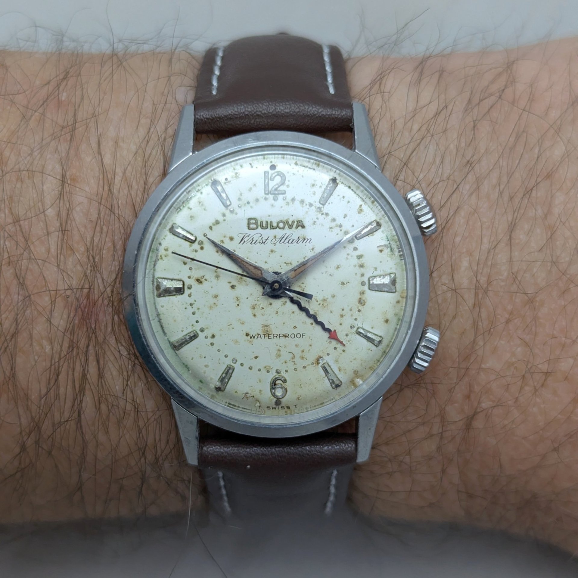 1966 Bulova Wrist Alarm Watch