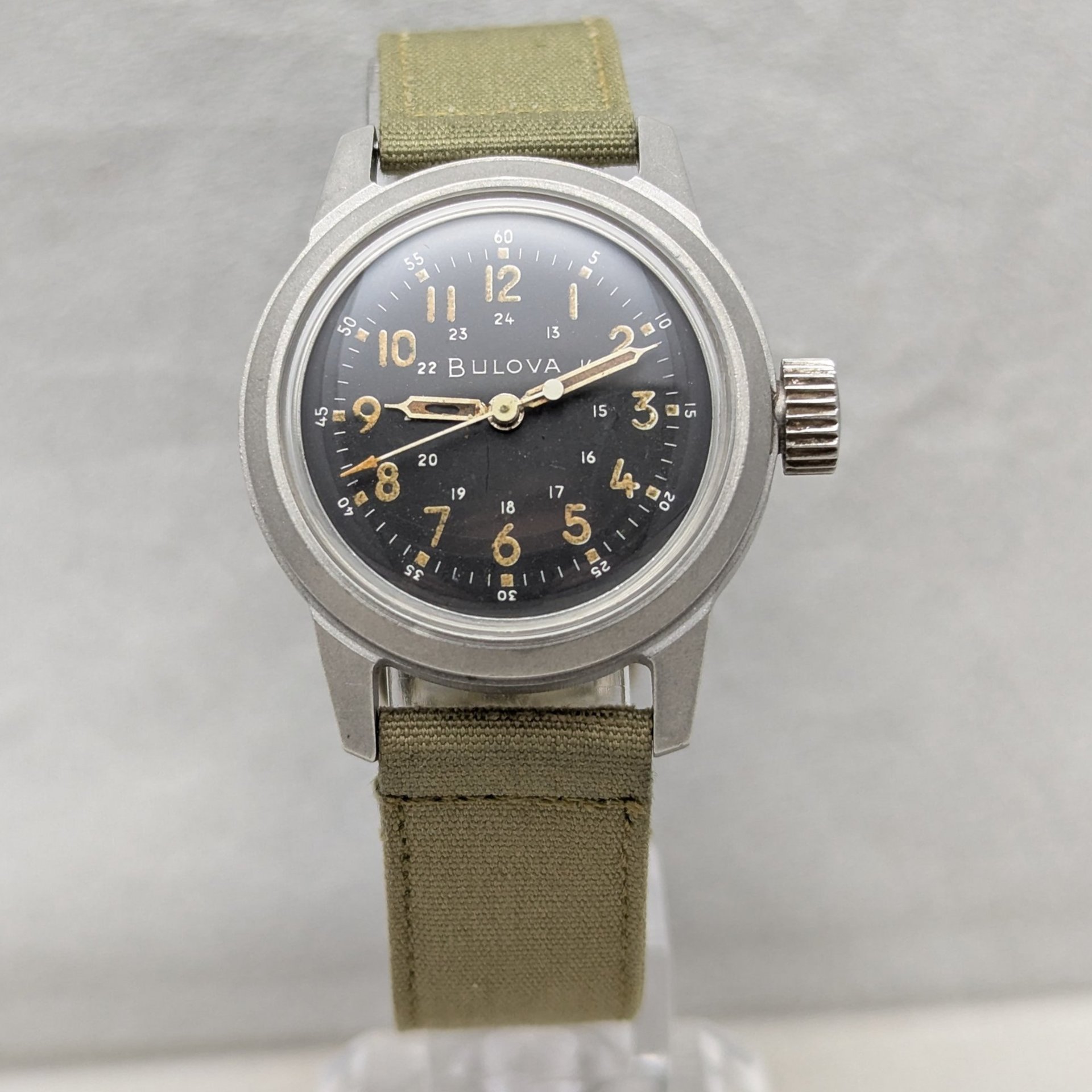 1958 Bulova Type A17A Military Issue Hacking Watch