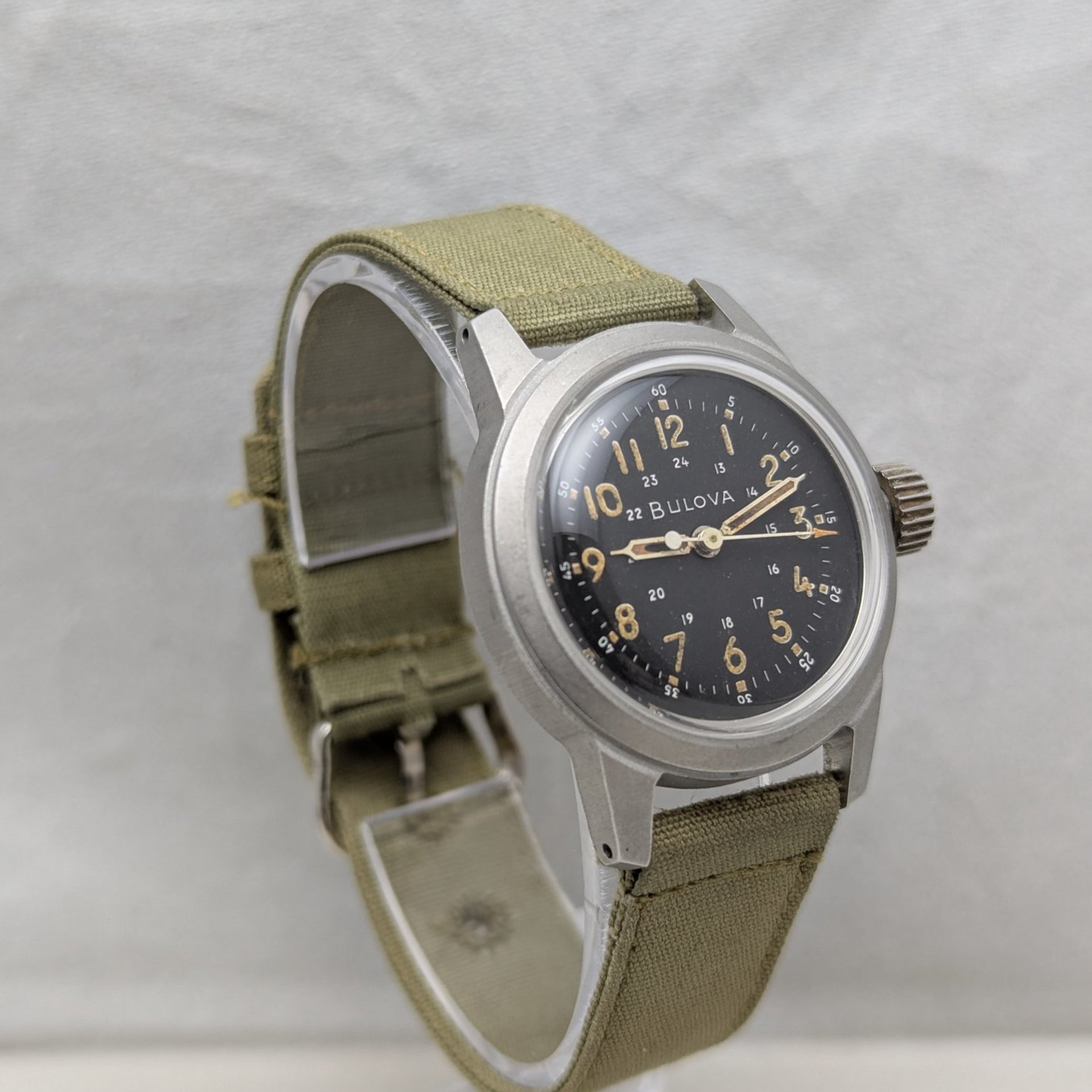 1958 Bulova Type A17A Military Issue Hacking Watch