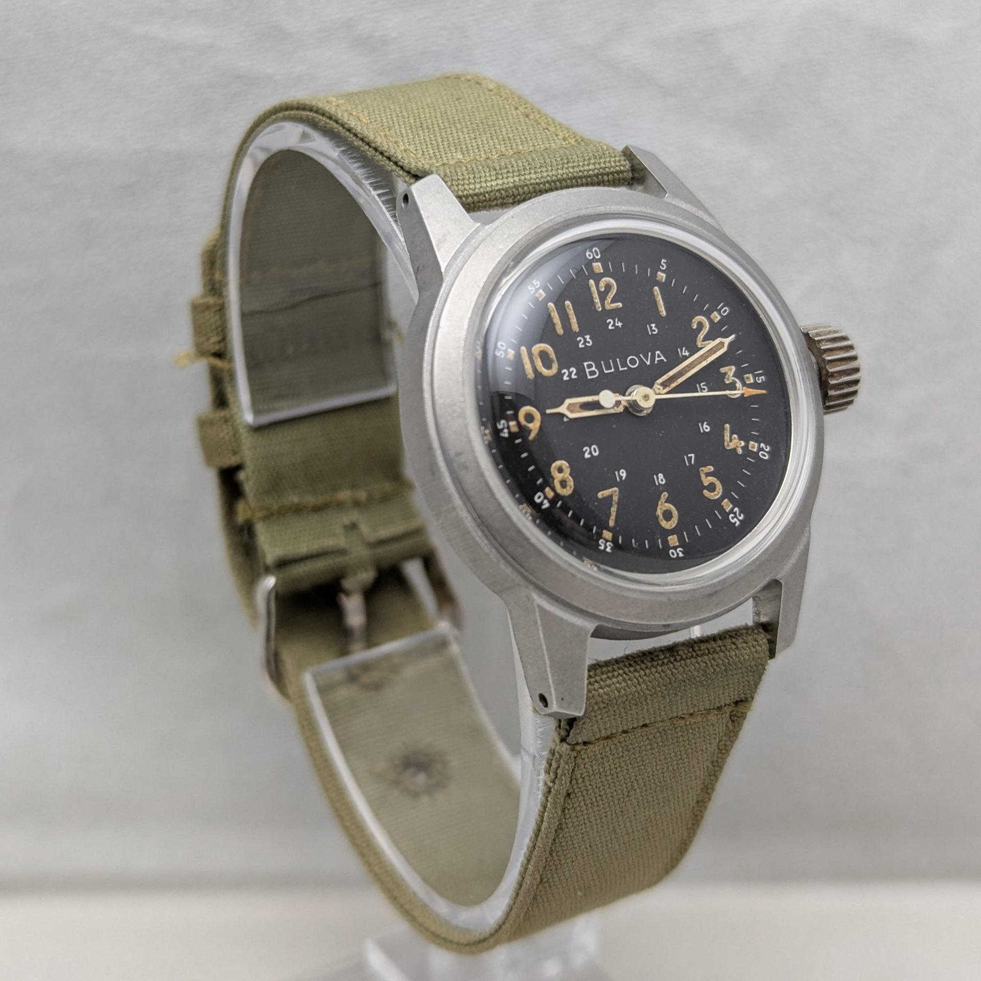 1958 Bulova Type A17A Military Issue Hacking Watch