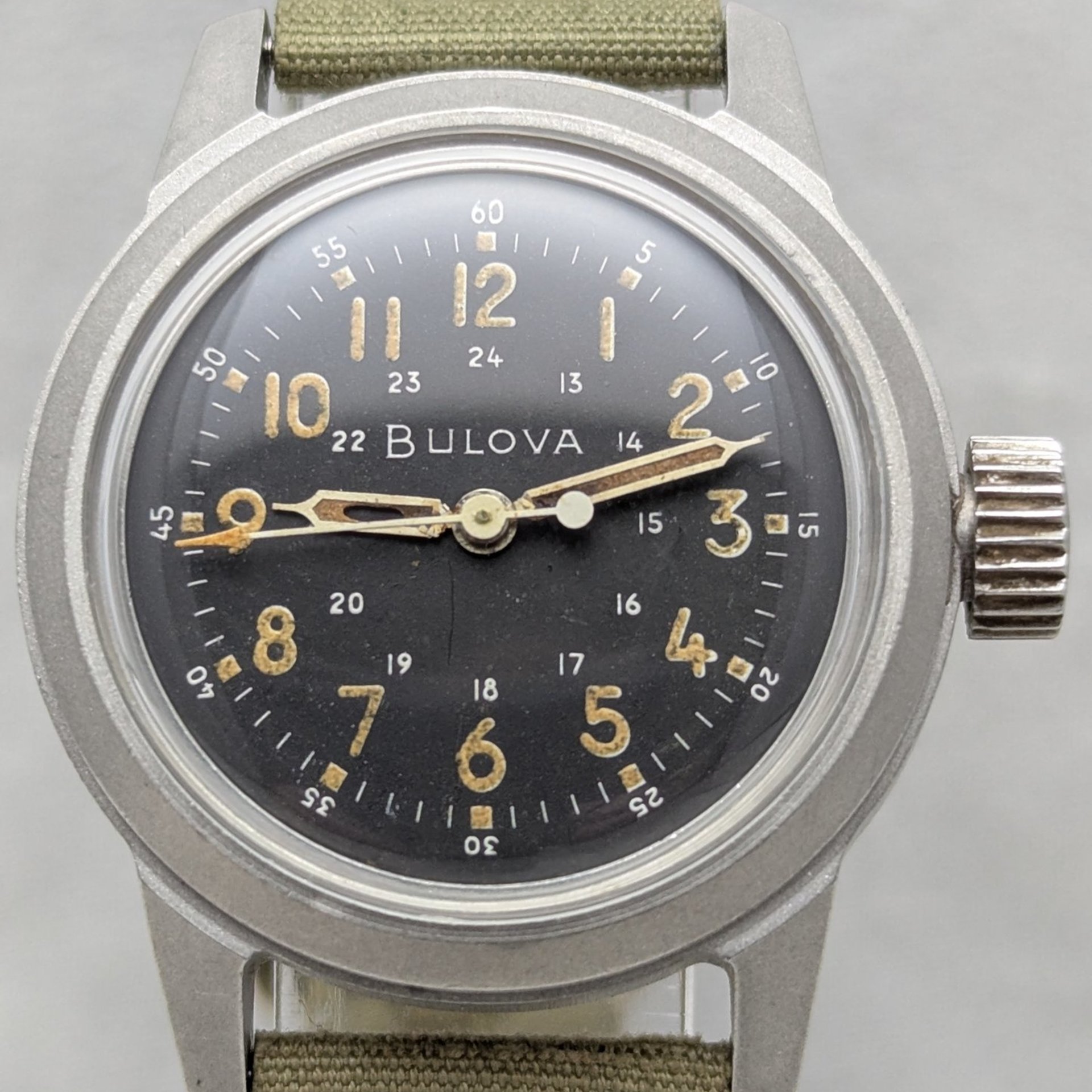 1958 Bulova Type A17A Military Issue Hacking Watch
