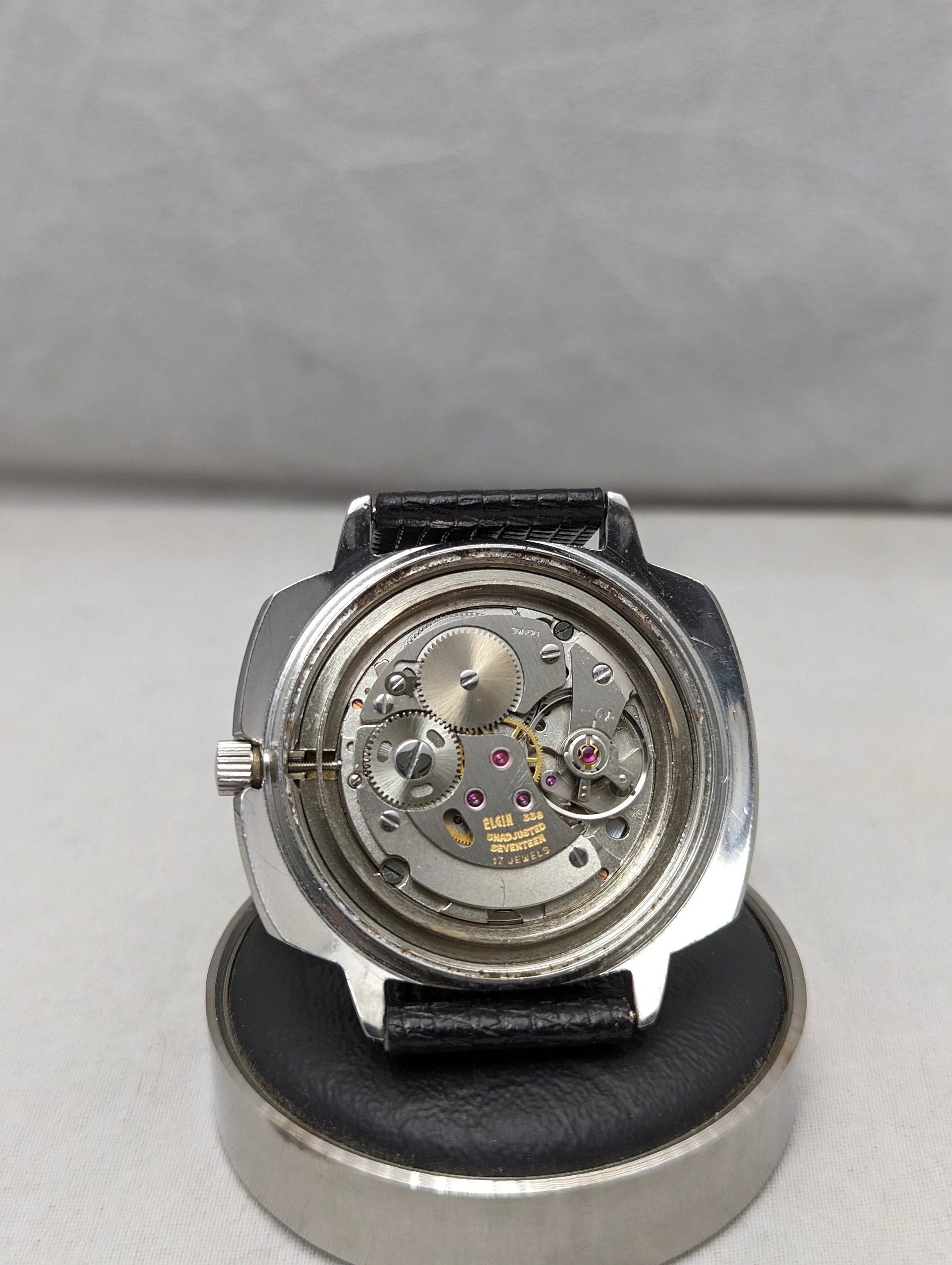 1970s Elgin Blue Dial Watch