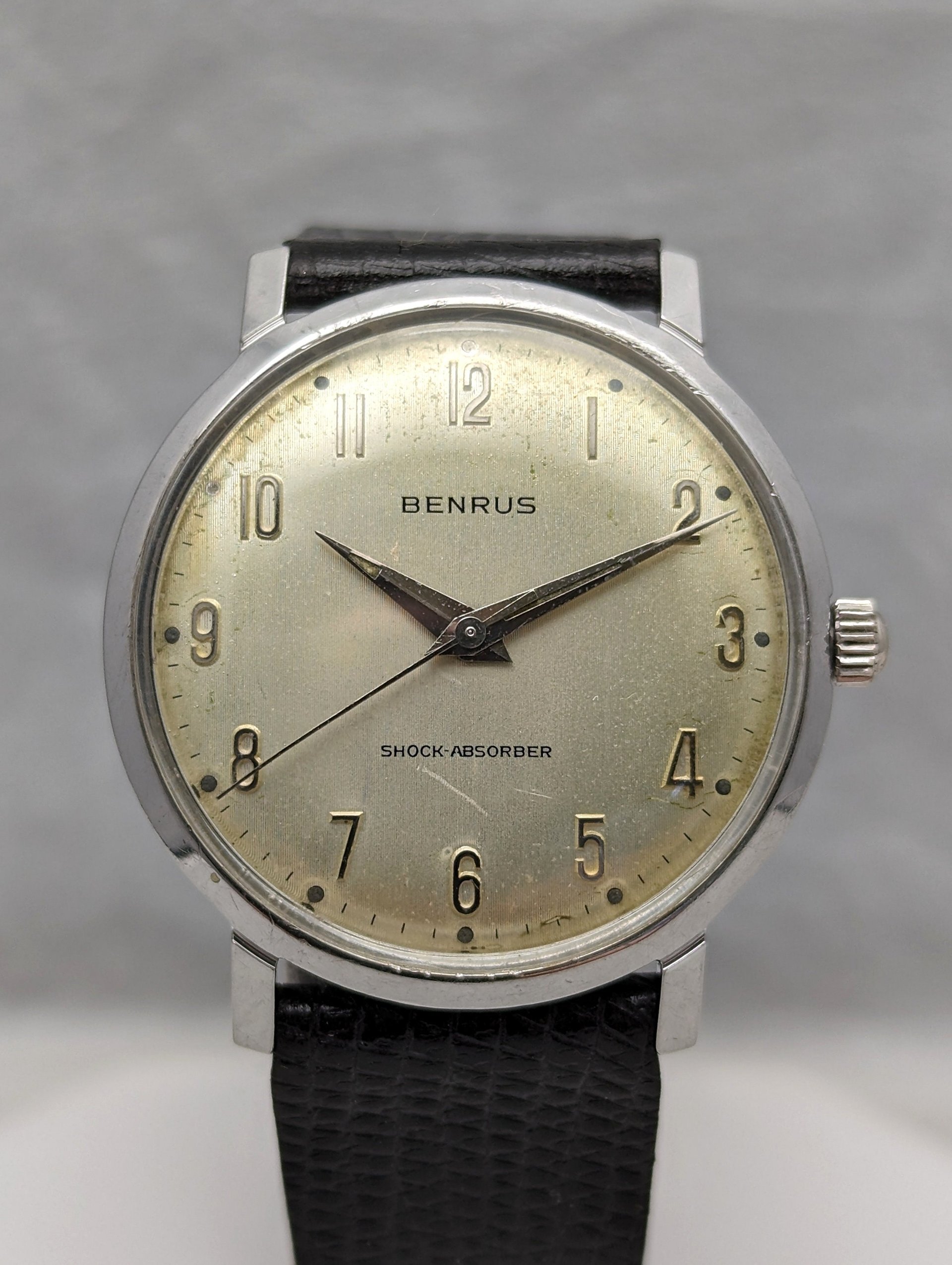 Vintage 1960s Benrus Steel Watch
