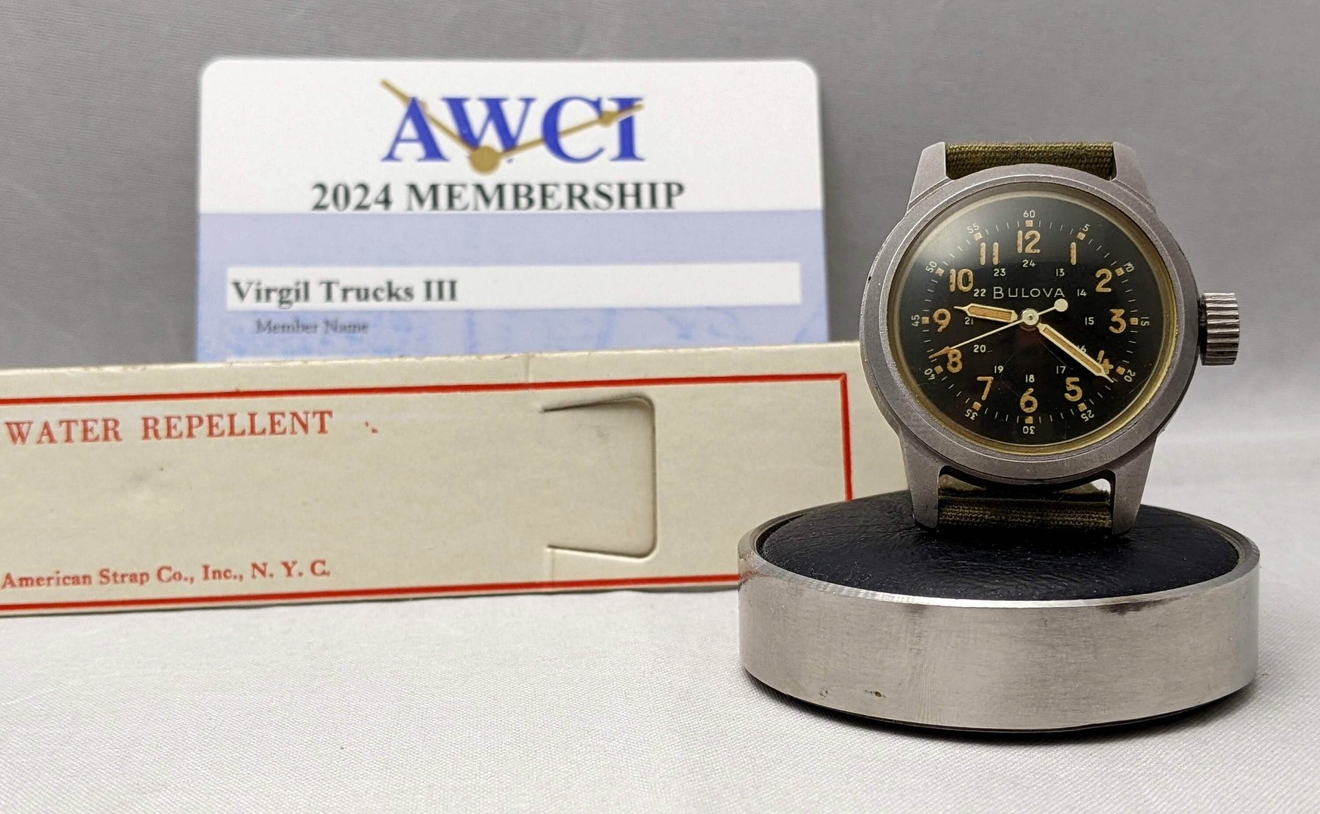 1958 Bulova Military Issue A-17A Hacking Watch