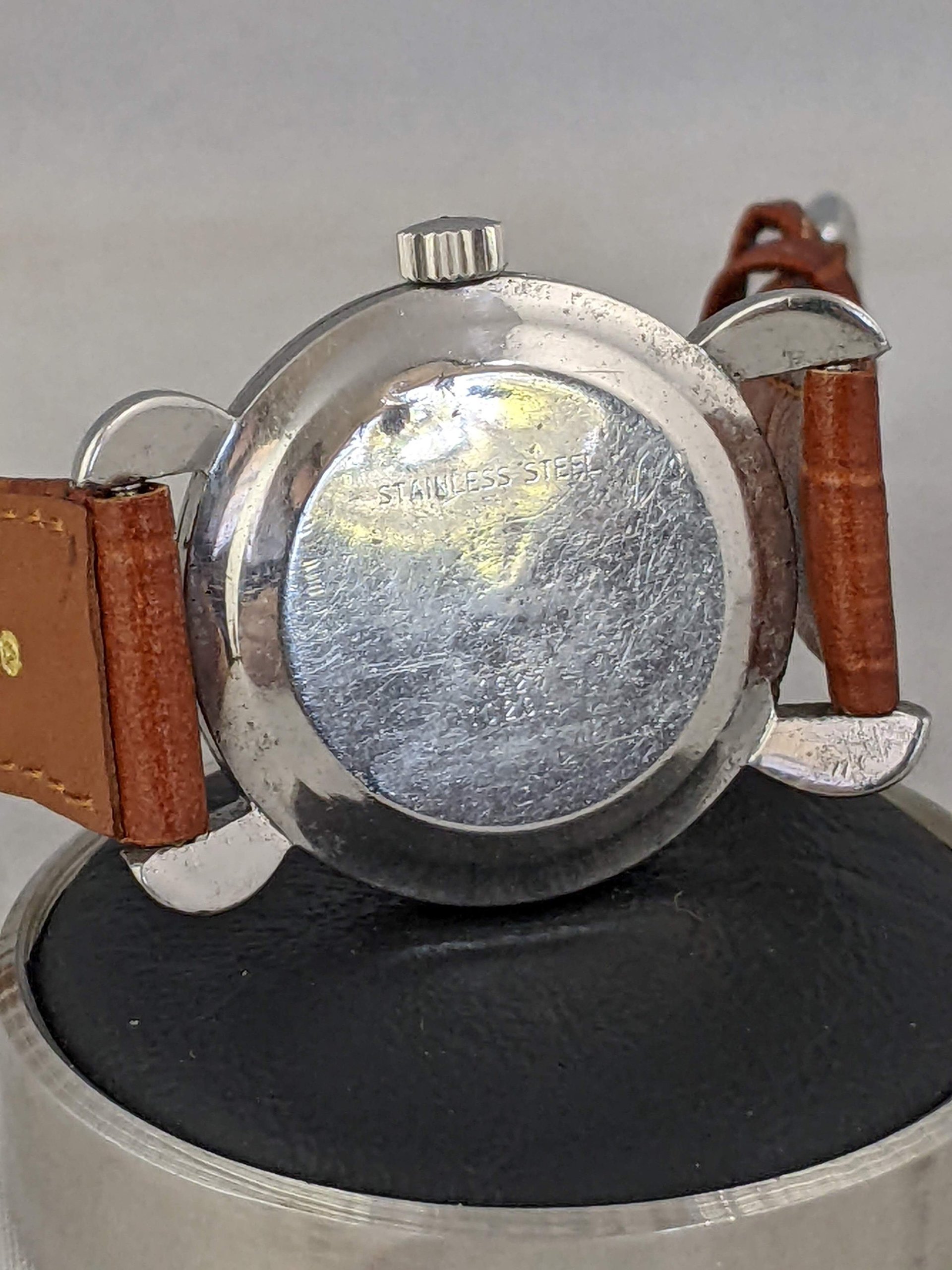 Vintage 1960s Wyler Watch with Crab Claw Lugs
