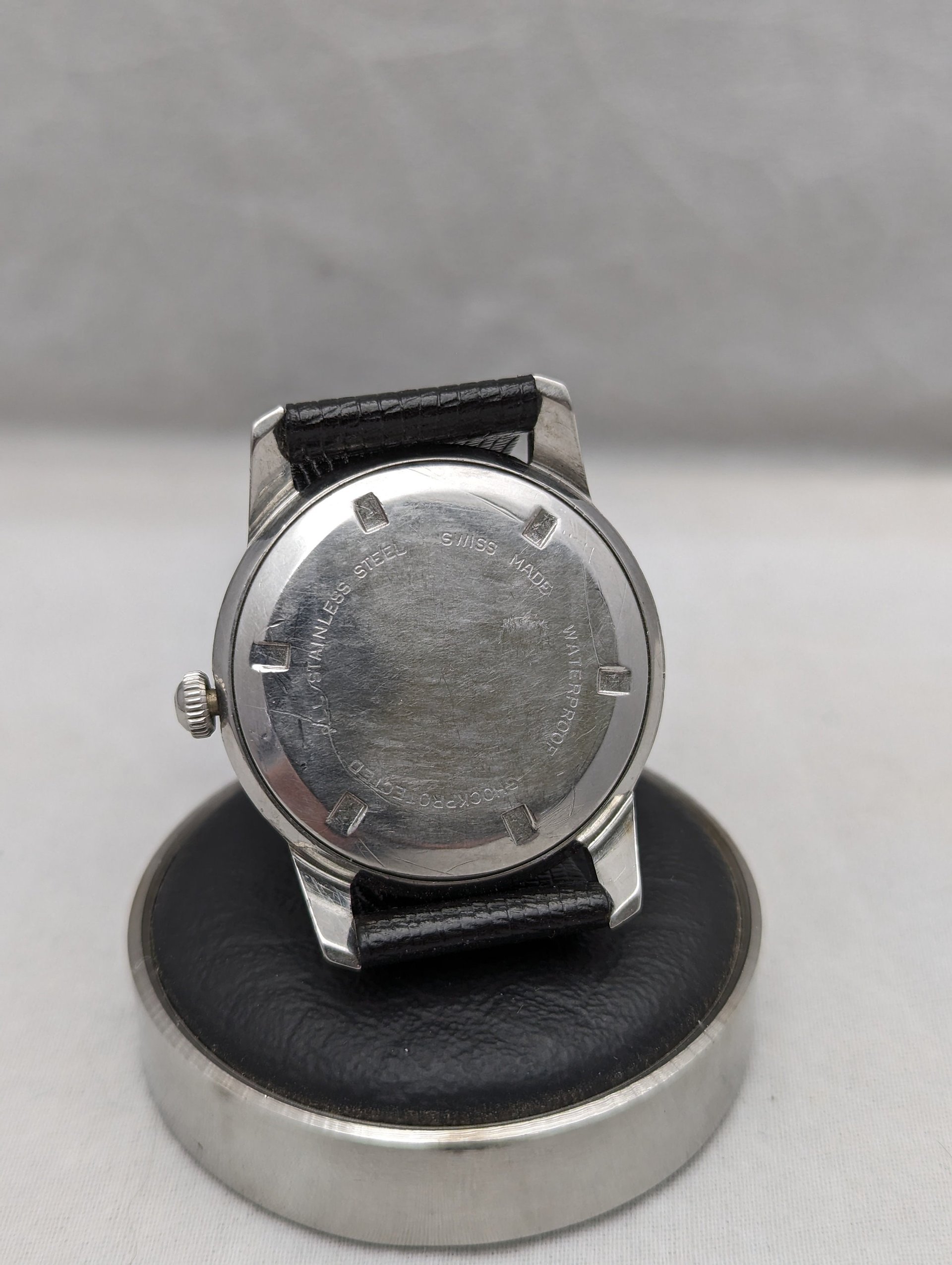 1960s Clebar 24 Hour Black Dial Watch