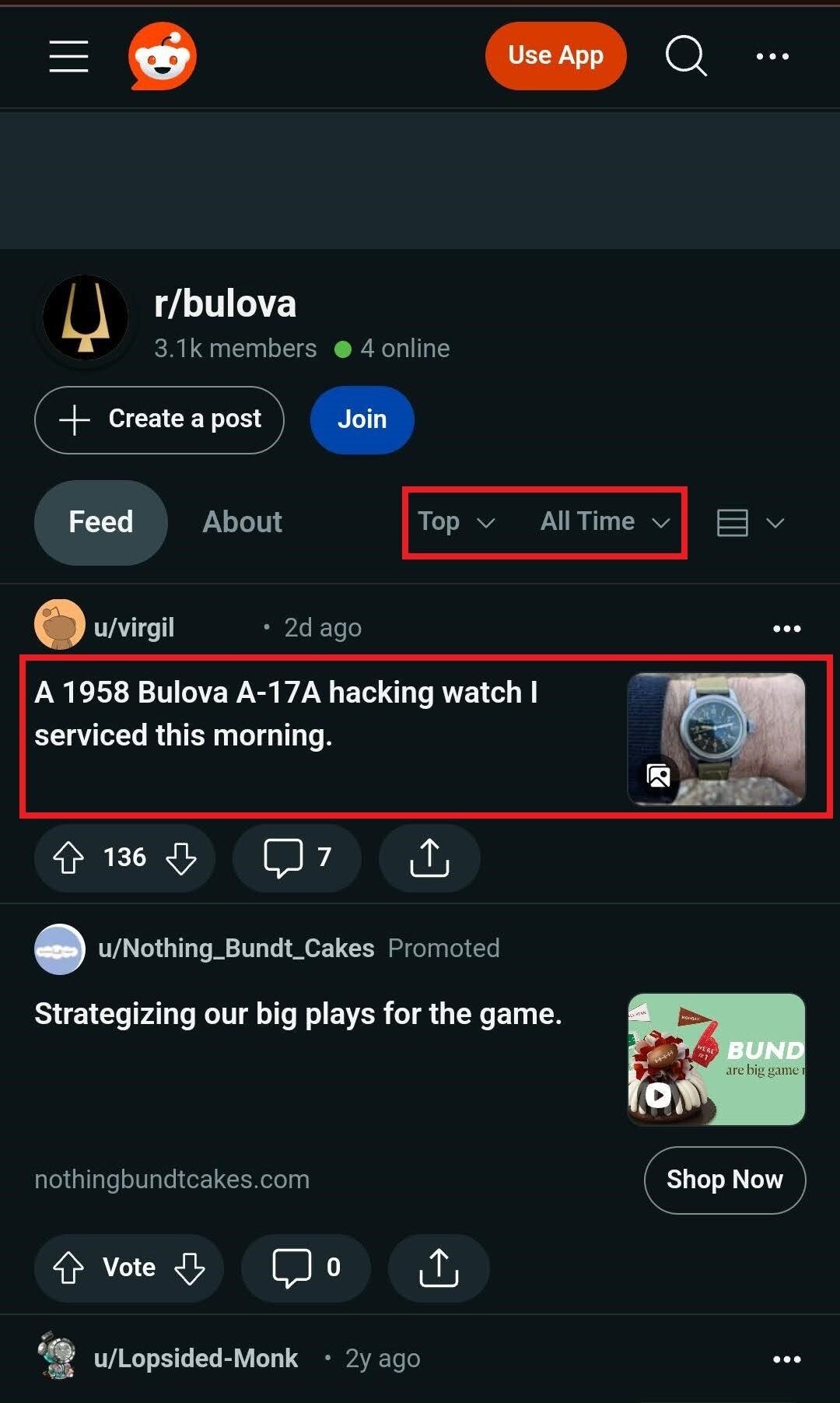 1958 Bulova Military Issue A-17A Hacking Watch