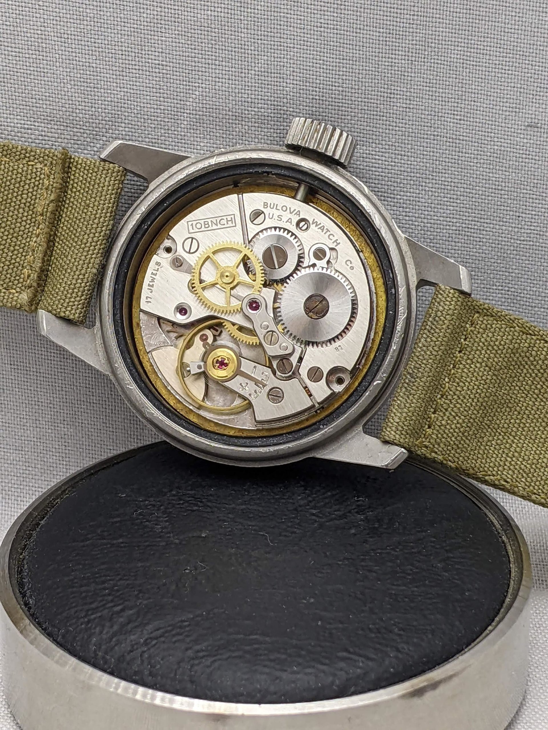 1958 Bulova Military Issue A-17A Hacking Watch