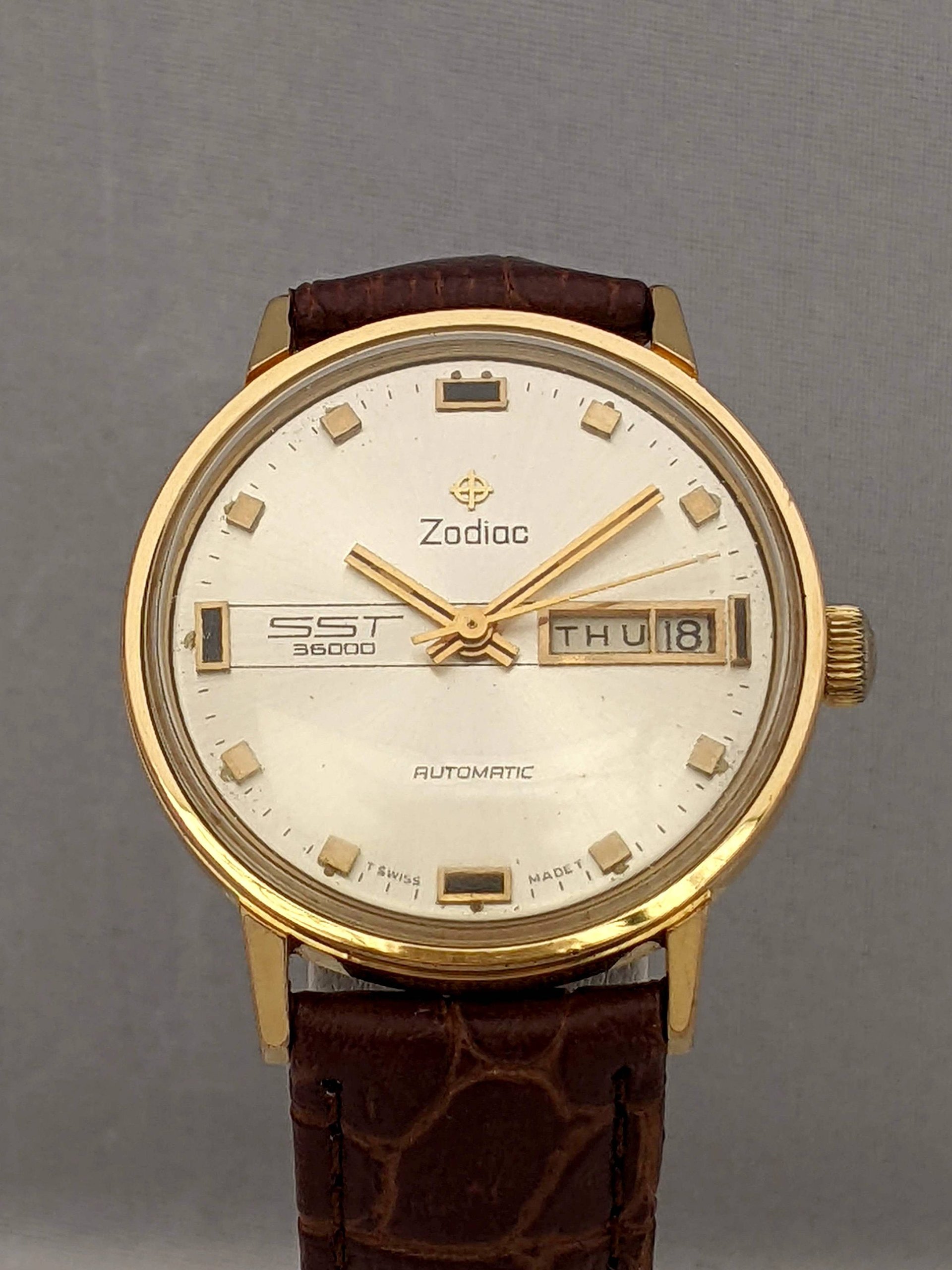 1970 Zodiac SST 36000 High Beat Watch