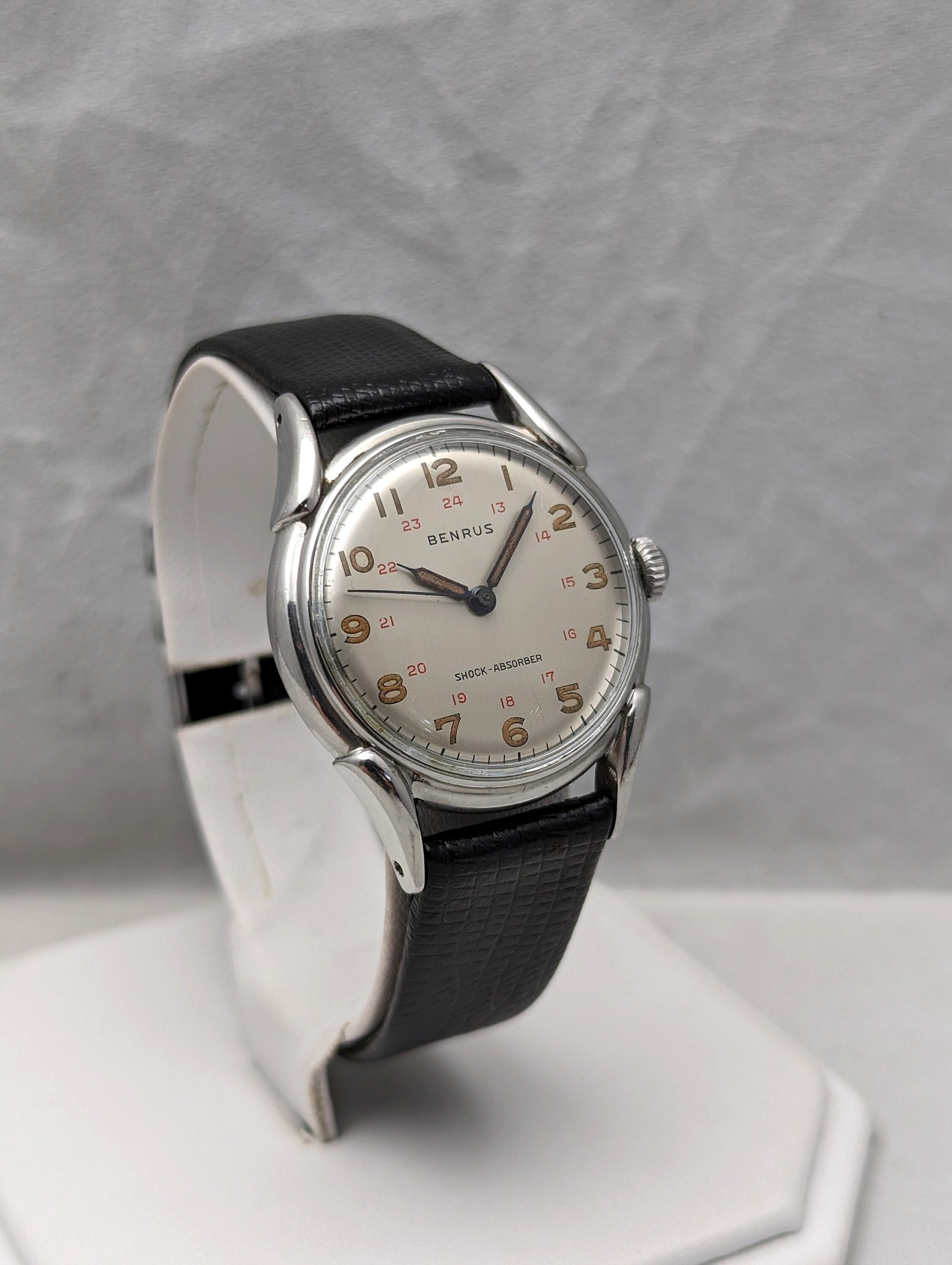 1950s Benrus 24 Hour Steel Watch