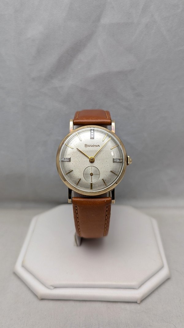 1956 Bulova Diamond Dial President