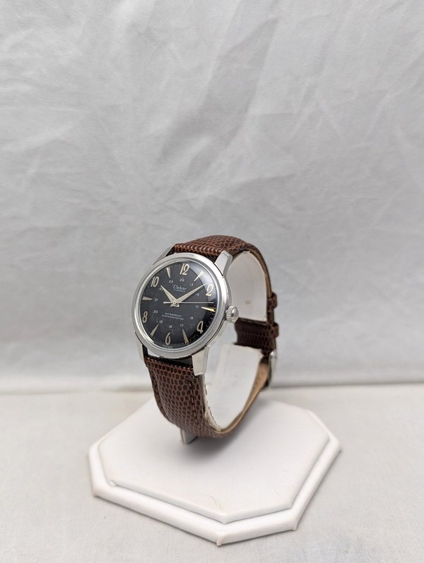 1960s Clebar 24 Hour Black Dial Watch