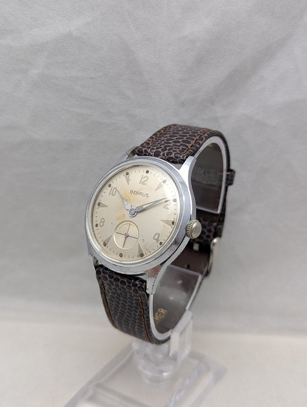 1960s Benrus Steel Watch