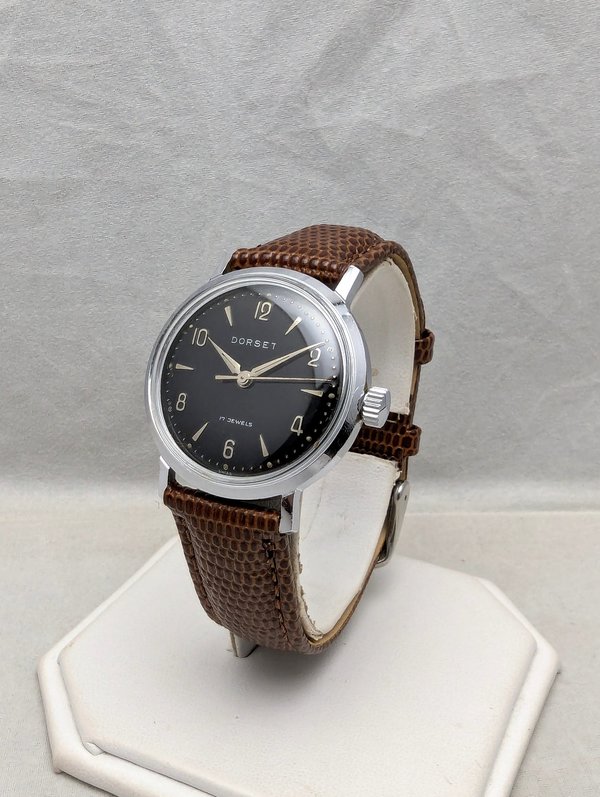 1965 Dorset Watch with Black Dial