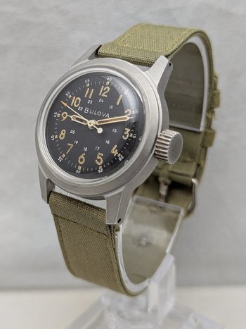 1958 Bulova Type A17A Military Issue Hacking Watch