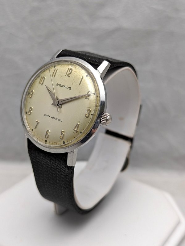Vintage 1960s Benrus Steel Watch